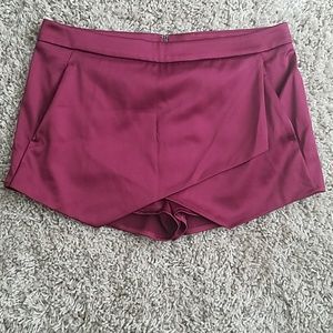 Satin skort